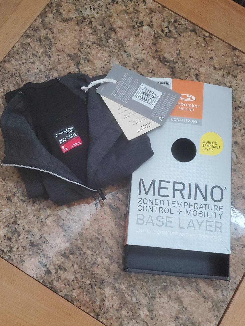 ICEBREAKER MERINO ZONED TEMPERATURE CONTROL +MOBILITY BASE LAYER;260 ZONE